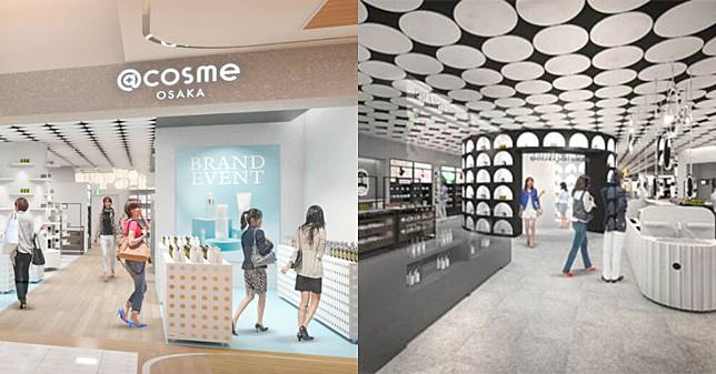 日本第二大美妝店在「大阪」！@cosme OSAKA旗艦店開幕，專櫃、開架全包辦、獨家自動化樣品服務大搶百貨業績