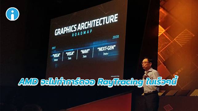 AMD เผยยังไม่มีแผนที่จะทำการ์ดจอที่รองรับ  DirectX RayTracing ในเร็วๆ นี้