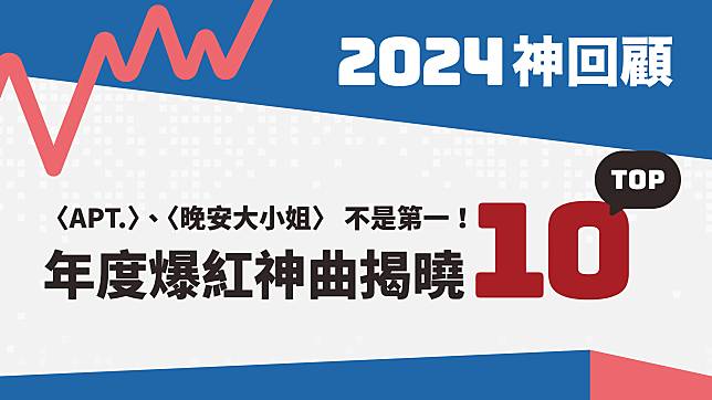 2024神回顧／〈APT.〉、〈晚安大小姐〉不是第一！年度十大爆紅神曲揭曉