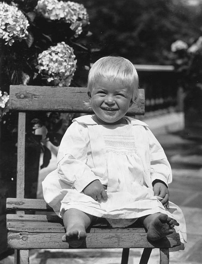 Prince Philip of Greece, later Duke of Edinburgh, as a toddler, July 1922. (Photo by Hulton Archive/Getty Images)