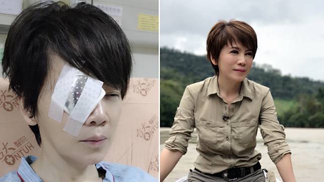 陳雅琳先前才傳出失明，後又因過勞身體左半邊嚴重麻痺。（圖／翻攝自陳雅琳臉書）