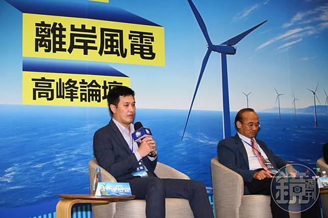 東方風能執行長陳柏霖（左）指出，自己設定2026年第一季之前，要讓東方風能船隊去到台灣以外的2個國家施工，而且船隊規模要比現在擴張兩倍。（本刊資料照）