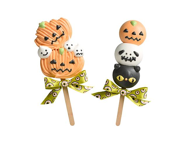 法式蛋白餅「萬聖疊疊樂」、「南瓜怪」(圖片提供/亞尼克)