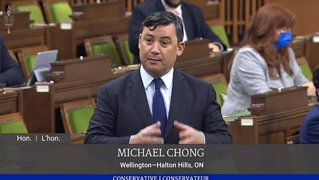 加拿大聯邦眾議員莊文浩(Michael Chong)經常批評中國，引起北京的憤怒。(圖:莊文浩FB)