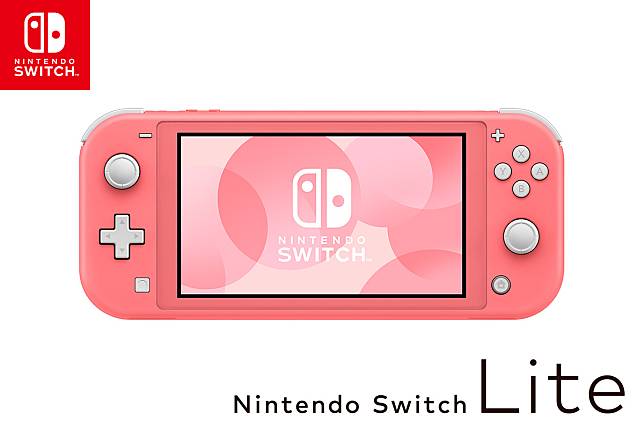今（18）日任天堂發表了 Nintendo Switch Lite 新色「珊瑚粉」   圖：翻攝自 任天堂株式会社推特