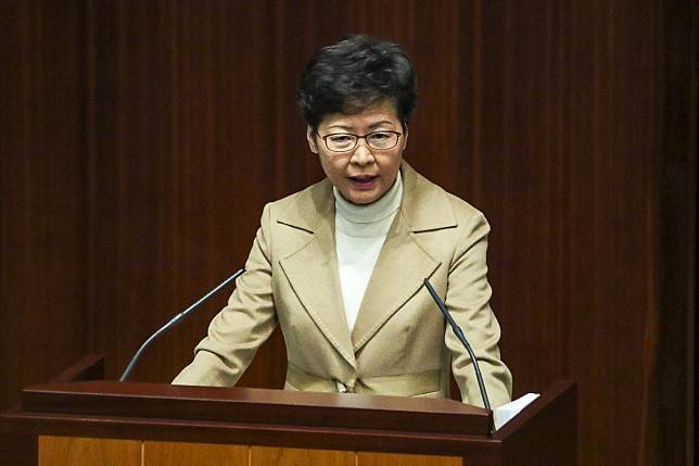 Carrie Lam issued a warning about the future of Hong Kong when she attended her first question and answer session of 2020 with lawmakers on Thursday. Photo: Sam Tsang