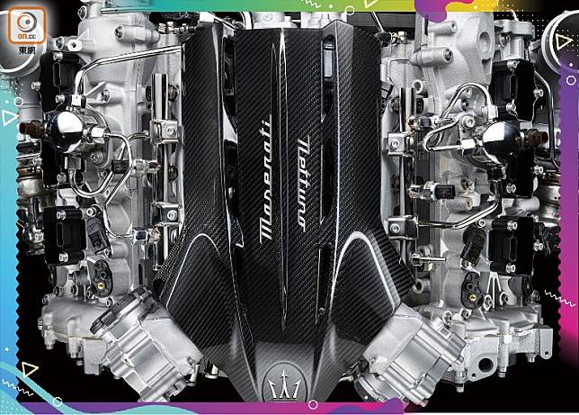 名為海王星(Nettuno)的Maserati全新3.0L V6雙渦輪增壓引擎，將率先搭載在9月發表的全新MC20超級跑車身上。（互聯網）