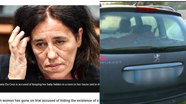 狠毒母親將女童藏養在後車廂內。翻攝／BBC
