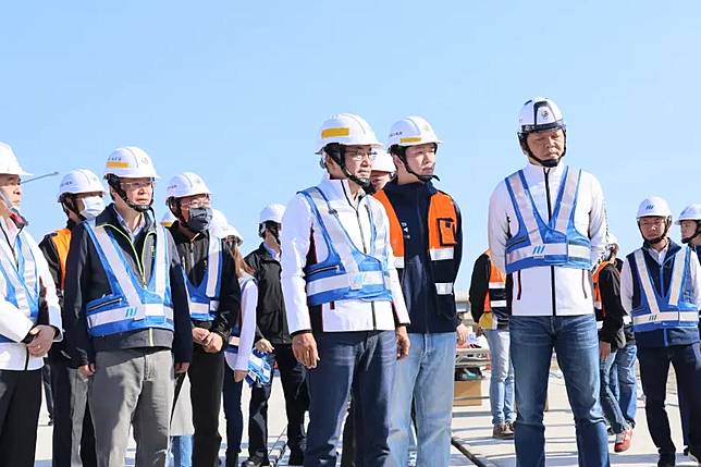 ▲新北市長侯友宜今早視察捷運三鶯線三峽機廠。（圖／記者嚴俊強攝，2024.01.14）