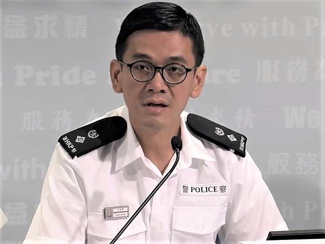 江永祥不認同警方拘捕是過於草率 (香港警察facebook)