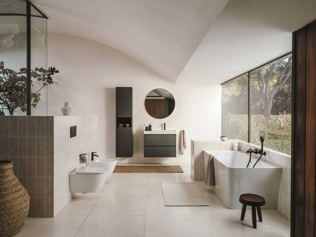 靈感汲取自地中海美學，Ona系列打造純淨清新的衛浴風景。