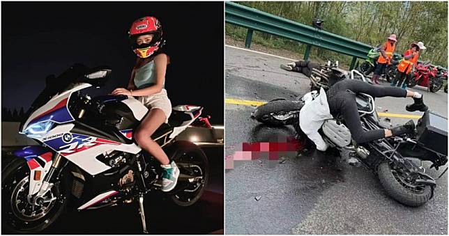 黑絲重機女神逆向撞車亡！車友見「生前跑山影片」悲嘆：過彎全壓線