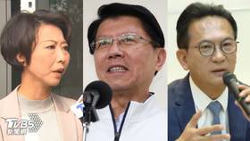 立委陳亭妃、謝龍介、林俊憲（左至右）有意角逐2026台南市長。（圖／TVBS資料畫面）
