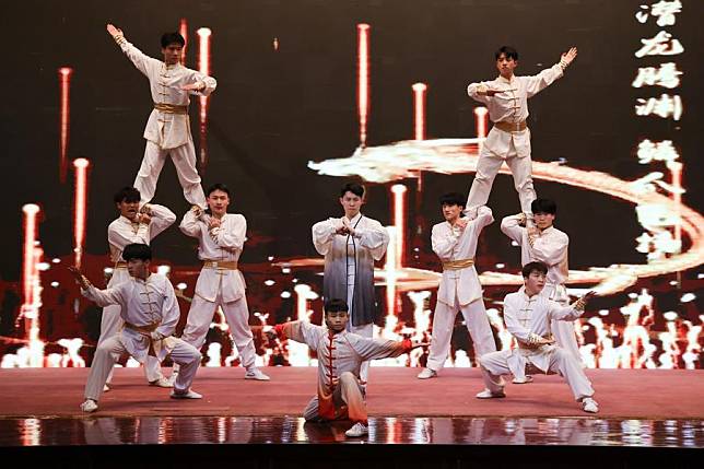 A Chinese Kung Fu performance is staged during a &ldquo;Spring Festival Market&rdquo; held in Riyadh, Saudi Arabia, Jan. 10, 2025. (Xinhua/Wang Haizhou)