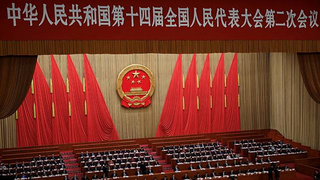 中國第十四屆全國人大3月8日舉行第二次會議。路透社