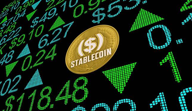 Stablecoin,Stock,Market,Cryptocurrency,Trading,Prices,Investment,3d,Illustration