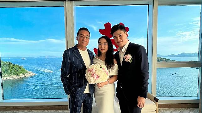 梁家輝大女兒Chloe昨在香港舉辦婚禮。（圖／翻攝自《我愛你！》官方微博）