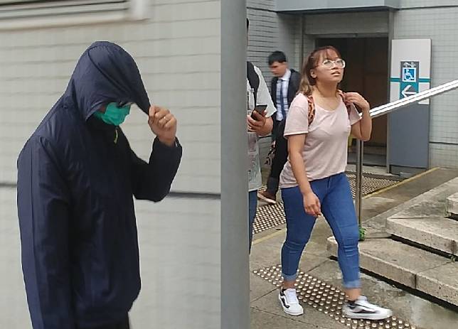 31歲休班警梁鴻基（左）涉早前在港鐵車廂內企圖偷竊Rai Bantawa Ema（右）背包內財物。呂綺雯攝