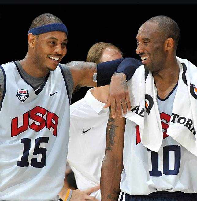 Carmelo Anthony與Kobe Bryant。(取自Carmelo Anthony IG)