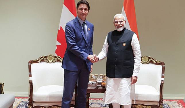 隨著加拿大指控印度特務疑涉印度錫克教領袖尼賈爾（Hardeep Singh Nijjar）暗殺案後，兩國緊張關係驟然加劇。(資料照) 圖：擷取自莫迪「X」@narendramodi