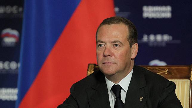 俄羅斯聯邦安全會議副主席梅德韋傑夫（Dmitry Medvedev）。   圖：翻攝自梅德韋傑夫推特（資料照）
