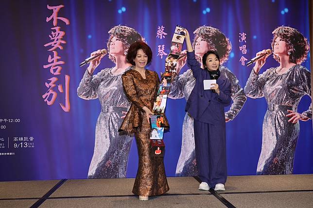 蔡琴（左）與陶子互動妙語如珠。記者許晉榮/攝影