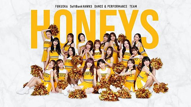 日本福岡軟銀鷹「Honeys」啦啦隊迎來3位來自台北的女孩加入新陣容應援。（圖／翻攝自軟銀鷹官網）