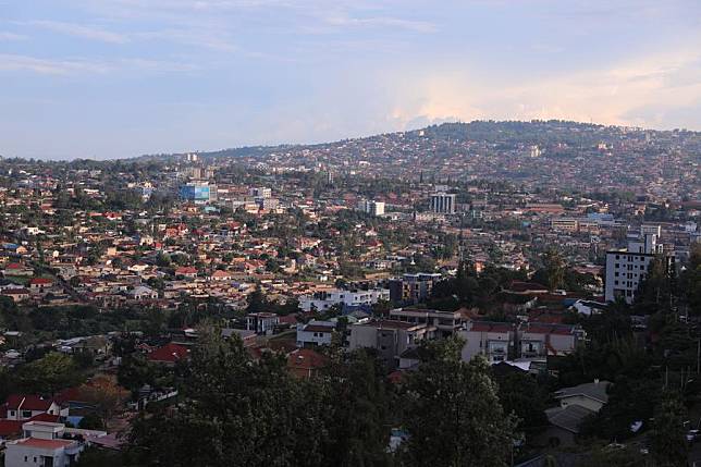 This photo, taken on April 4, 2024, shows the city view of Kigali, the capital of Rwanda. (Xinhua/Dong Jianghui)