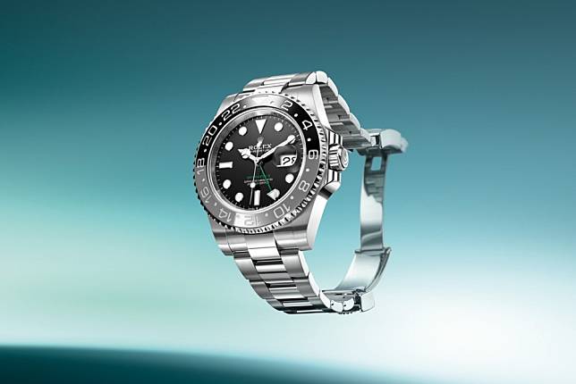 Oyster Perpetual GMT-MASTER II腕錶，灰黑雙色Cerachrom陶質字圈，40mm，蠔式三格實心鏈結錶帶