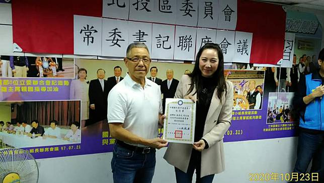 檢方主張，國民黨中常委蕭景田（左）涉賄，台北市議員林杏兒（右）應當選無效，但未獲法院認同。翻攝林杏兒臉書