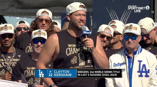 Clayton Kershaw。（翻攝MLB X）