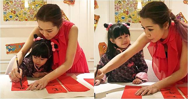 關心妍的3歲女兒楊榮心，愈來愈靚女，而且非常可愛﹗（大會提供 / 明報製圖）