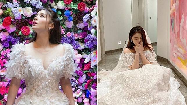 美籍韓裔女歌手Ailee曾披婚紗，如今爆出即將結婚。（圖／翻攝ailee IG）