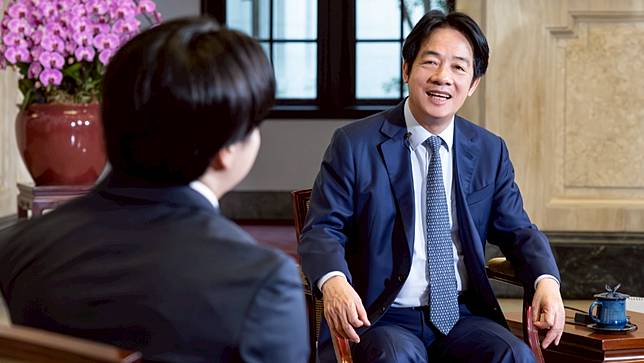 總統賴清德在520前夕，接受日本電視台《news zero》專訪。總統府提供