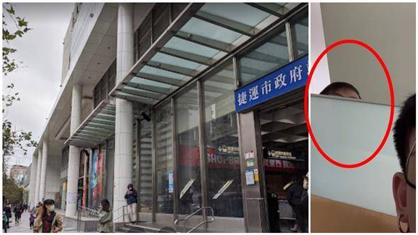 原PO在市府轉運站男廁遭偷窺。（圖片來源／Shi-Ting Chu、爆料公社公開版）