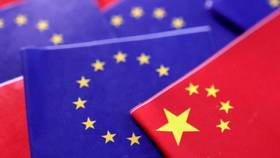 歐盟和中國示意圖。路透社資料照片