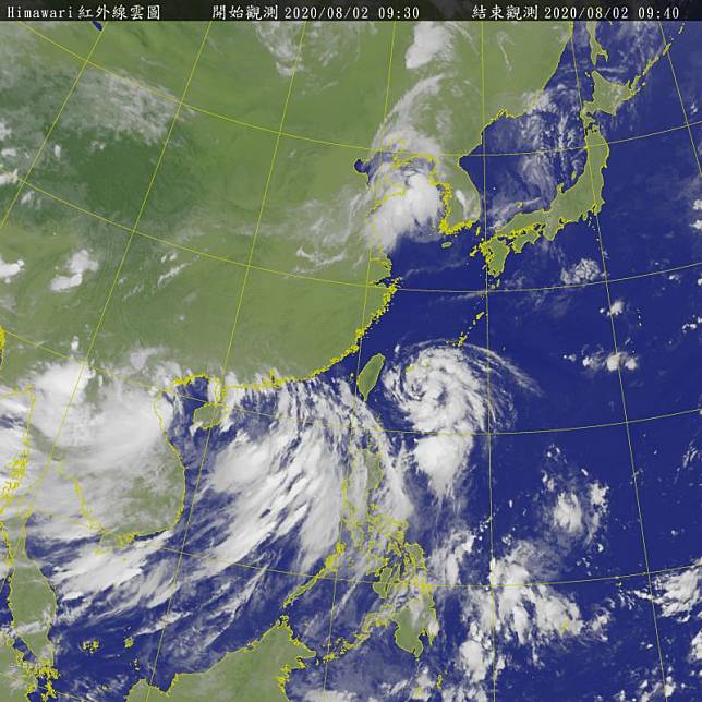 ▲輕颱「哈格比」今天就會通過台灣東部海面，明天將掠過東北部海面，吳德榮認為，其對台各地的威脅程度，絕對不可小覷。（圖／翻攝自中央氣象局）