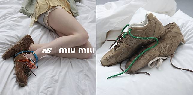 Miu Miu × New Balance 話題聯名鞋履第三彈！鞋款細節設計、材質選用、購買方式這篇一次看
