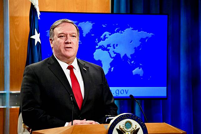 美國制裁伊朗，但給予8個國家180天豁免期，媒體報導，美國務卿蓬佩奧將在22日宣布中止制裁豁免消息。   圖：翻攝自蓬佩奧推特