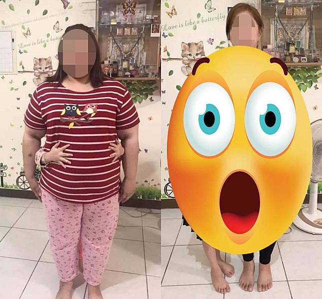 一名人妻2年前體重高達130公斤。（翻攝臉書《●【爆廢公社】●》）