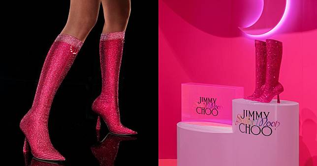 《美少女戰士》三十週年特展！Jimmy Choo量身訂製「月野兔」戰靴，粉色的水鑽完全點燃少女心！
