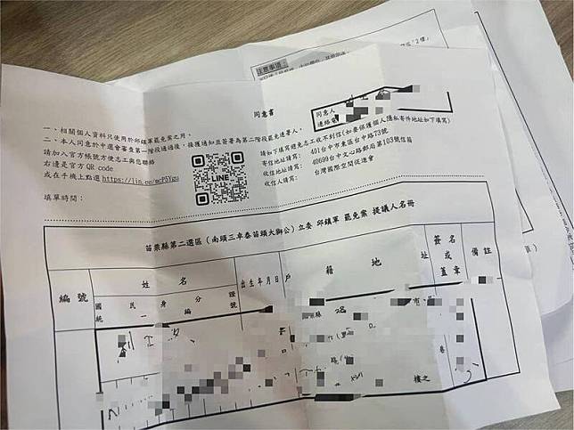 台灣基進高雄黨部執行長楊佩樺提到，來拿罷免連署書的人比拿春聯還要多。(擷取自楊佩樺臉書)