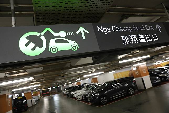 Parking lots in a West Kowloon shopping centre in Hong Kong. Photo: Nora Tam