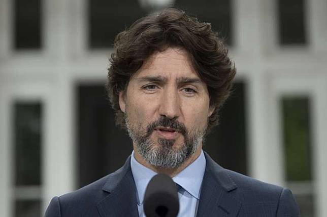 2020年6月3日，加拿大總理杜魯道（Justin Trudeau）談美國的警察暴力與種族衝突（AP）