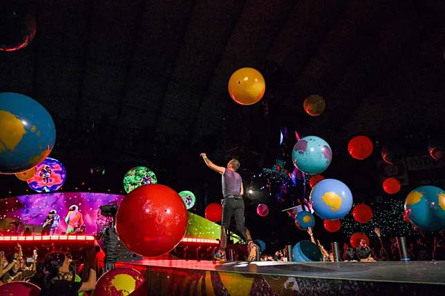 Coldplay在高雄開唱。（圖／Live Nation Taiwan提供）