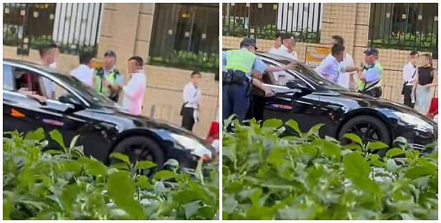 一輛黑色私家車被交通警員截停，其間司機疑大表不滿，爆粗辱罵警員。警員隨即反擊，大喊「我唔驚佢退休警司喎，我現職警察喎」，更下令把車輛拖往驗車，暫未知為何警員提及「退休警司」。FB車cam L（香港群組）)