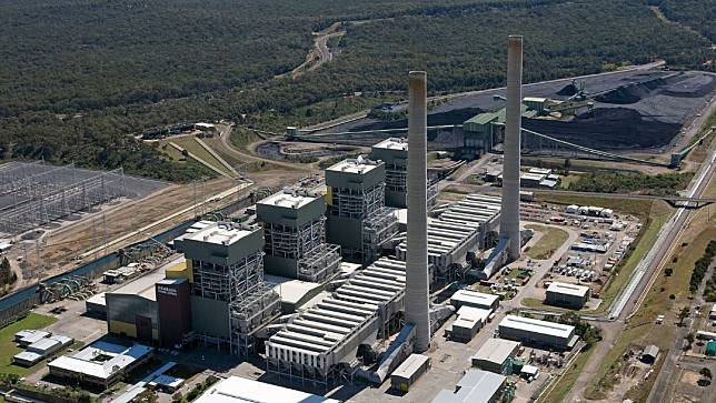 澳洲新南威爾斯州易拉林燃煤發電廠。翻攝維基百科