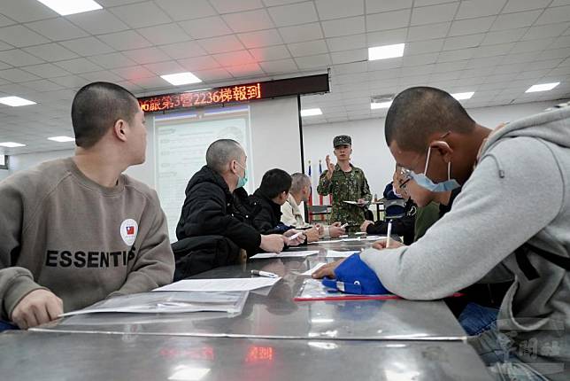 常備兵役2236梯役男日前於陸軍步兵第206旅步三營報到。（陸軍步兵第206旅提供）