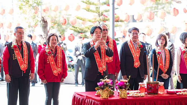 賴清德總統29日出席新北市五股賀聖宮祈安慶成謝土三朝清醮大典。(圖：總統府flickr)