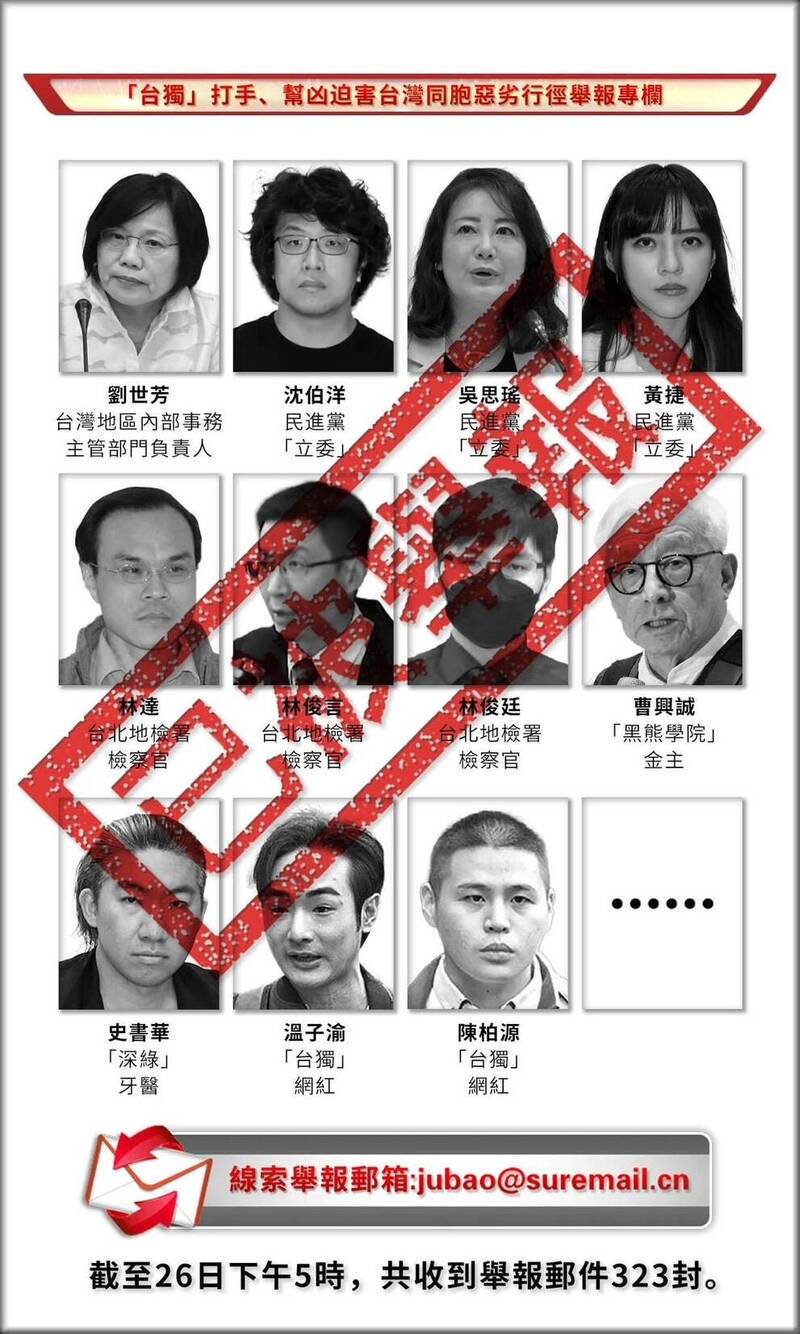 中配網紅案效應？國台辦點名11「台獨打手」 揚言終身追訴| 自由電子報| LINE TODAY